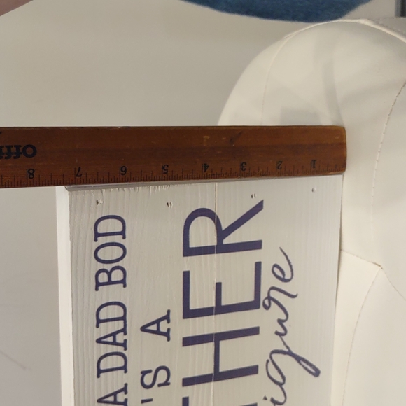 it's Not a Dad Bod Body It's a Father Figure Humor Wood Sign Made USA New Gift - Picture 3 of 6